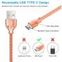 USB Type C Cable,Fantany Durable Metal USB A to C Charging Cable&Sync Compatible with Galaxy S10,S9,S9+,S8,S8+,Note 8,9,LG V40,50 G7,8, Pixel 2,3,HTC 10,Nexus 5X/6P, 3.3Feet,1Pack (Rose, 3.3ft)