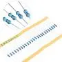 SIQUK 1480 Pieces Resistors 68 Values 1% Resistor Kit 0 Ohm-1M Ohm 1/4W Metal Film Resistors Assortment for DIY and Experiments