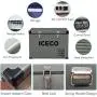 ICECO VL45 Portable Refrigerator with SECOP Compressor, 45Liters Platinum Compact Refrigerator, DC 12/24V, AC 110-240V, 0℉ to 50℉, Home & Car Use (without Insulated Cover) ICECO VL45 Portable Refrigerator with SECOP Compressor, 45Liters Platinum Compact Refrigerator, DC 12/24V, AC 110-240V, 0℉ to 50℉, Home & Car Use (without Insulated Cover)