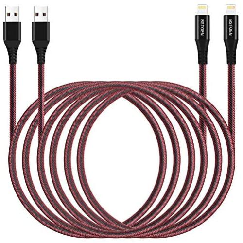 Long iPhone Charger 10ft Extra Lightning Charging Cable 2Pack 10 Foot Cord for iPhone 11/11 Pro/X/Xs Max/XR/XR/X/8/8 Plus/7/7 Plus/6/6s/Plus/SE/5c/5s/5 iPad Air 2/Mini/Max 3Meter 10Feet Charger Wire
