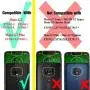 Rebex Compatible with Moto G7 Case Cover,Moto G7+ Plus Case,Tough Heavy Protective 360 Metal Rotating Ring Kickstand Holder Grip Magnetic Metal Armor Heavy Duty Shockproof (Dark Black)