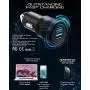 MANINAM Metal Adaptive USB C Car Charger for Samsung S21 S20 Ultra Note 20 10 Plus Super Fast Charging 2.0 [73W Turbo] Pro 55W PPS Charger Adapter for iPhone 12 11 MacBook Laptops Any USB C Devices