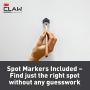 3M CLAW 6 Drywall Picture Hangers with Spot Markers, 15 lb., hang frames with no tools, holds up to 15 lbs