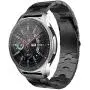 RABUZI Compatible for Samsung Galaxy Watch 45mm/46mm bands,22mm Enamel Process Stainless Steel Metal Watch Strap Compatible Samsung Watch 3 45mm,Gear S3 Frontier/Classic Smartwatch,Black