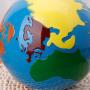 LANDUM Globe Montessori Geography Material Kids Early Learning Toy Of World Parts Multicolor