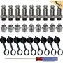 FULARR 9Pcs Premium GX12 Aviation Connector Plug Set, 5A 12MM Thread Male Female Metal Panel Aviation Wire Connector Kit, with Rubber Protector Cap and Phillips Screwdriver (4 Pin, 5 Pin, 6 Pin) FULARR 9Pcs Premium GX12 Aviation Connector Plug Set, 5A 12MM Thread Male Female Metal Panel Aviation Wire Connector Kit, with Rubber Protector Cap and Phillips Screwdriver (4 Pin, 5 Pin, 6 Pin)