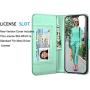 Tekcoo Wallet Case for iPhone 12 Mini / iPhone12 Mini (5.4 inch) 2020 Luxury ID Cash Credit Card Slots Holder Carrying Pouch Folio Flip PU Leather Cover [Detachable Magnetic Hard Case] - Turquoise