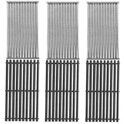 Replace parts 3 Pack Stainless Steel Cooking Grid and Porcelain Steel Cooking Grid for Select Charbroil Brand Gas Grill-griddles Replace parts 3 Pack Stainless Steel Cooking Grid and Porcelain Steel Cooking Grid for Select Charbroil Brand Gas Grill-griddles