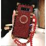 BABEMALL Compatible for Samsung Galaxy Note 8 Case, Elegant Premium Bling Square Protective Shock Absorption Metal Decoration Corner Back Case with Crystal Strap (Red) BABEMALL Compatible for Samsung Galaxy Note 8 Case, Elegant Premium Bling Square Protective Shock Absorption Metal Decoration Corner Back Case with Crystal Strap (Red)