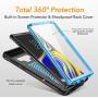 YOUMAKER Kickstand Case for Galaxy Note 9, Full Body with Built-in Screen Protector Heavy Duty Protection Shockproof Rugged Cover for Samsung Galaxy Note 9 6.4 Inch - Blue