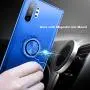 Galaxy Note 10+ Plus/5G Case, Anti Scratch & Anti Slip Soft TPU Clear Case with 360 Degree Rotation Finger Ring Kickstand [Work with Magnetic Car Mount] for Samsung Galaxy Note 10+ Plus,Blue