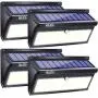 BAXIA TECHNOLOGY Solar Lights Outdoor, Wireless 100 LED Solar Motion Sensor Lights Waterproof Security Wall Lighting Outside for Front Door, Backyard, Steps, Garage, Garden (2000LM, 4PACK) BAXIA TECHNOLOGY Solar Lights Outdoor, Wireless 100 LED Solar Motion Sensor Lights Waterproof Security Wall Lighting Outside for Front Door, Backyard, Steps, Garage, Garden (2000LM, 4PACK)
