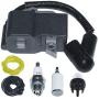 AUMEL 300953003 Ignition Coil Fuel Filter Line Hose Kit For Homelite UT-10514 UT-10518 UT-10517 UT-10520 UT-10516 UP07865 UP07865A UP05851 UP05851A A08676A U08653 PS06156 PS03634 Chainsaw part.