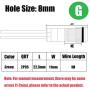 smseace 2PCS Green DC/AC12V-24V Energy Saving 5/16‘’ Indicator Light Mounting Hole 8mm with 1M Cable Length Metal Waterproof LED Indicator Light DQ-8-G-1M