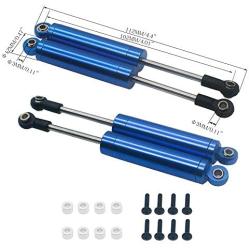 4-Pack Shock Absorber Damper Internal Spring 112mm for 1/10 Crawler Truck HSP HPI AXIAL Tamiya LOSI RC Car Metal Upgraded Parts(Dark Blue)