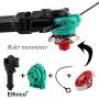 Elfnico Battling Tops Metal Fusion Starter Set with 4D Launcher Grip Burst Battle Set Packed in Storage Case