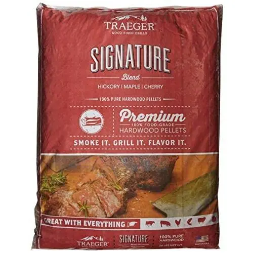 Traeger Grills PEL331 Signature Blend Grill, Smoke, Bake, Roast, Braise, and BBQ, 20 lb Traeger Grills PEL331 Signature Blend Grill, Smoke, Bake, Roast, Braise, and BBQ, 20 lb