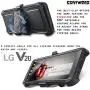 COVRWARE AEGIS Series CASE for LG V20 with Built-in [Screen Protector] Heavy Duty Full-Body Rugged Holster Armor Case [Belt Swivel Clip][Kickstand] - Black
