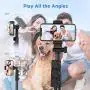 Phone Tripod,LETSCOM 67-inch Extendable Selfie Stick Tripod Stand with Phone Holder,Remote Shutter for Video Recording/Photography/Live Streaming,Compatible with iPhone & Android Phone & Camera
