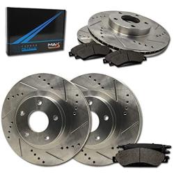 [Front + Rear] Rotors w/Metallic Pad Premium Brakes (Silverado 1500 Sierra 1500)