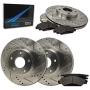 [Front + Rear] Rotors w/Metallic Pad Premium Brakes (Silverado 1500 Sierra 1500)
