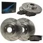 [Front + Rear] Rotors w/Metallic Pad Premium Brakes (Silverado 1500 Sierra 1500)