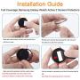 EZCO 3-Pack Screen Protector Compatible with Samsung Galaxy Watch Active 2 40mm / 44mm, Waterproof 3D Full Coverage Screen Protector Cover Shell Film Accessories for Galaxy Active 2 Smart Watch