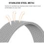 QusFy Metal Band Compatible with Samsung Galaxy Watch 3 41mm / Galaxy Watch Active 40mm / Active 2 44mm / Galaxy Watch 42mm, 20mm Stainless Steel Slim Thin Replacement Bands for Women Men