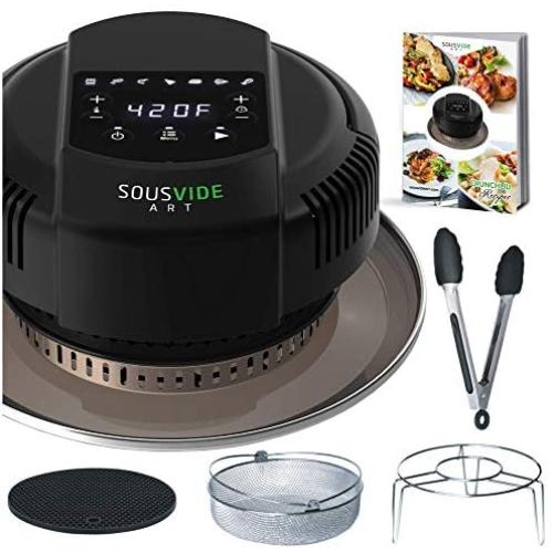 Air Fryer Lid for Instant Pot 6 Qt or 8 Qt Pressure Cooker - Crunch Lid - for Air Fryer Cooking - Extra Accessories are included - Fits for Electric Pressure Cooker and Metal Pot, 1000W, 120V