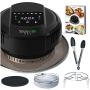 Air Fryer Lid for Instant Pot 6 Qt or 8 Qt Pressure Cooker - Crunch Lid - for Air Fryer Cooking - Extra Accessories are included - Fits for Electric Pressure Cooker and Metal Pot, 1000W, 120V