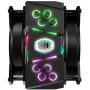 Cooler Master MasterAir MA410M Addressable RGB CPU Air Cooler w/ Independently LEDs, 4 Continuous Direct Contact 2.0 Heatpipes, Aluminum Fins, Push-Pull, Dual MF120R 120mm Fans, AMD Ryzen/Intel1151