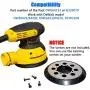 5'' Hook-&-Loop Sander Pad with Metal Backing for DeWalt Random Orbit Sander - Compatible with Models DWE6421/6421K, DWE6423/6423K, DCW210B 5'' Hook-&-Loop Sander Pad with Metal Backing for DeWalt Random Orbit Sander - Compatible with Models DWE6421/6421K, DWE6423/6423K, DCW210B