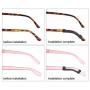 Eyeglasses Temple Sleeve Antiskid Spectacles Soft Silicone Comfortabl