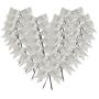 Micomon 50 Pieces Twist Tie Bows Silver Gold Twist Tie Bow with Metallic Ribbon (Silver)