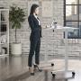 Atlantic Crank Adjustable Height Desk - Sit or Stand at This Large Workspace, Heavy Gauge Steel Frame in White Atlantic Crank Adjustable Height Desk - Sit or Stand at This Large Workspace, Heavy Gauge Steel Frame in White