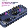 Galaxy S20 5G (S11E 6.2 inch) Case, Magnetic Shockproof 360 Degree Rotating Metal Ring Holder for Car Mount with Back Stand Case for Samsung S20 (Blue, S20-6.2 inch)