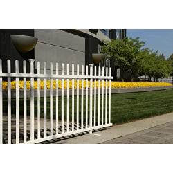 Zippity Outdoor Products ZP19026 Lightweight Portable Vinyl Picket Fence Kit w/Metal Base(42'' H x 92'' W), White