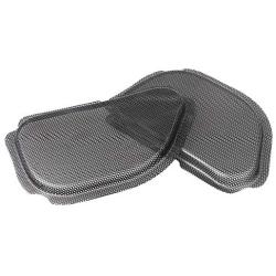 XMMT Black Metal Fairing Mesh Front Speaker Grills Cover Trim Replacement For Harley Road Glide FLTR 1998-2013