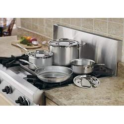 Cuisinart MCP-7N MultiClad Pro Stainless-Steel Cookware 7-Piece Cookware Set - Silver