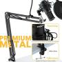 Podcast Microphone 192KHZ/24BIT MAONO AU-PM420 Metal USB Condenser Cardioid PC Mic with Professional Sound Chipset for Gaming, Streaming, YouTube, Voice Over, Studio/Home Recording