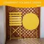 Grand patio 3pc Metal Folding Bistro Set, 2 Chairs and 1 Table, Weather-Resistant Outdoor/Indoor Conversation Set for Patio, Yard, Garden-Yellow Grand patio 3pc Metal Folding Bistro Set, 2 Chairs and 1 Table, Weather-Resistant Outdoor/Indoor Conversation Set for Patio, Yard, Garden-Yellow