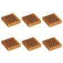 uxcell Electronic Radiator Heatsink for Stepper Motor,3D Printer 40x40x11mm Golden 6pcs