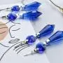 20 Pieces Chandelier Icicle Crystal U-Drop Prisms Lamp Parts Glass Pendants Beads for Wedding, Party or Holiday Decoration, 37mm, Blue 20 Pieces Chandelier Icicle Crystal U-Drop Prisms Lamp Parts Glass Pendants Beads for Wedding, Party or Holiday Decoration, 37mm, Blue