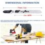 TAROSE 10-Piece T118G 3 Inch 32 TPI Assorted T-Shank Jig Saw Blades Set for Cutting Metal