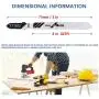 TAROSE 10-Piece T118G 3 Inch 32 TPI Assorted T-Shank Jig Saw Blades Set for Cutting Metal