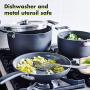 GreenPan Levels Stackable Hard Anodized Ceramic Nonstick, Cookware Pots and Pans Set, 11 Piece, Black