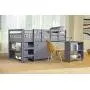 Naomi Home Low Study Loft Bed Gray/Twin Naomi Home Low Study Loft Bed Gray/Twin