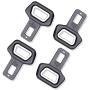 Car Seat Belt Clip(4 Pack), Mars Space Universal Seat Belt Buckle Insert Fashion Design Bottle Opener Automotive Metal Seat Belts Clip Widely Compatible Alarm Stopper