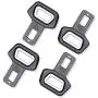 Car Seat Belt Clip(4 Pack), Mars Space Universal Seat Belt Buckle Insert Fashion Design Bottle Opener Automotive Metal Seat Belts Clip Widely Compatible Alarm Stopper