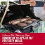 George Foreman GP200GM Portable Propane Camp & Tailgate Grill, Portable Gas Grill, Camping Grill, Gun Metal